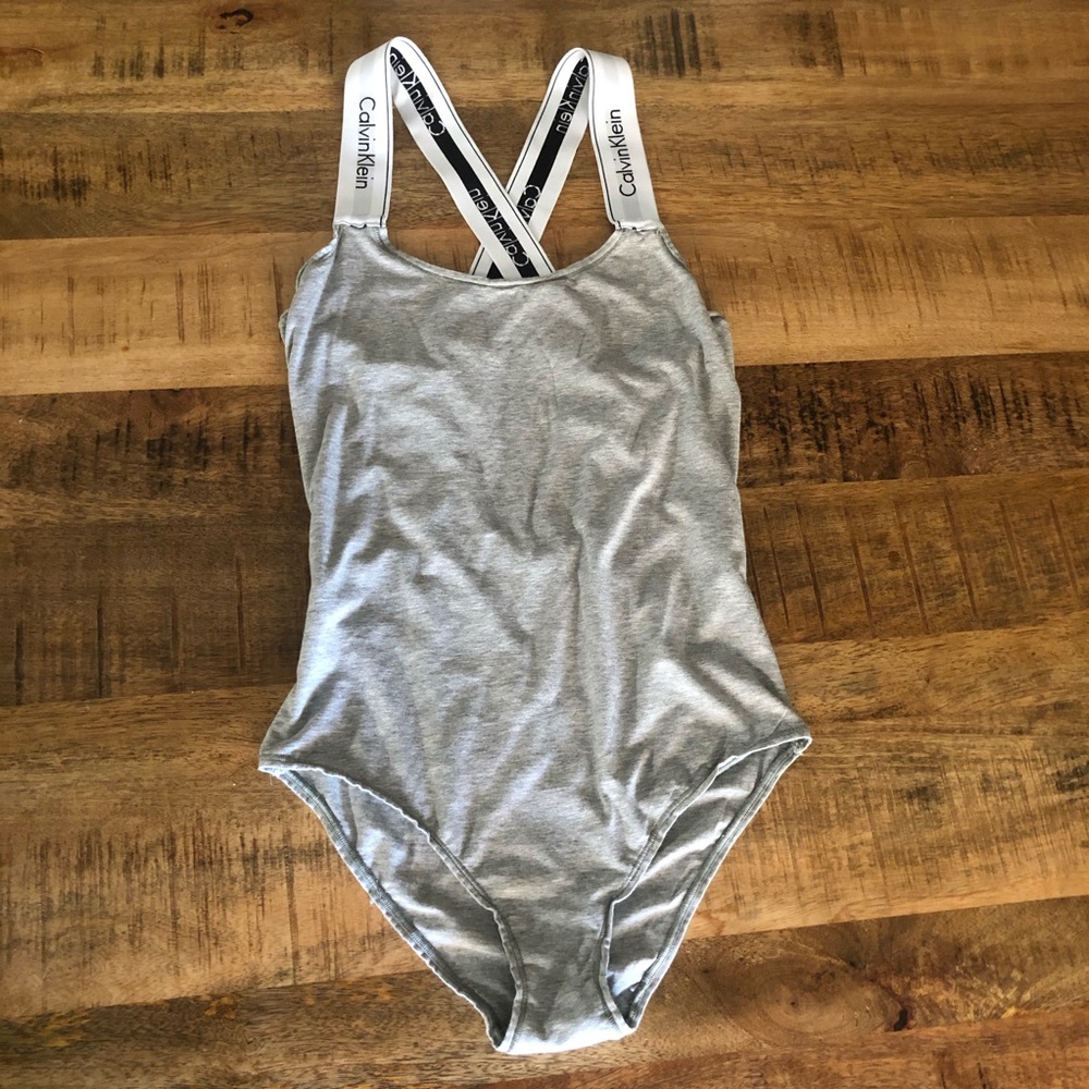 Grey Calvin Klein Bodysuit